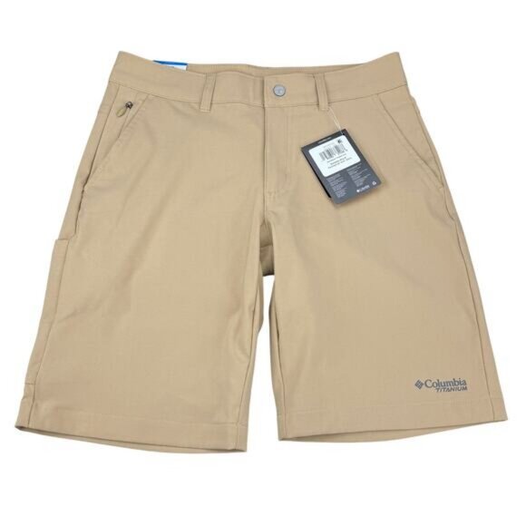 NWT COLUMBIA Titanium Women's Back Beauty Softshell Shorts Size 4 Canoe - Picture 4 of 10